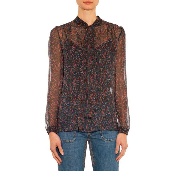 Deep v-neck blouses with front zipper for sexy woman with decoration frills