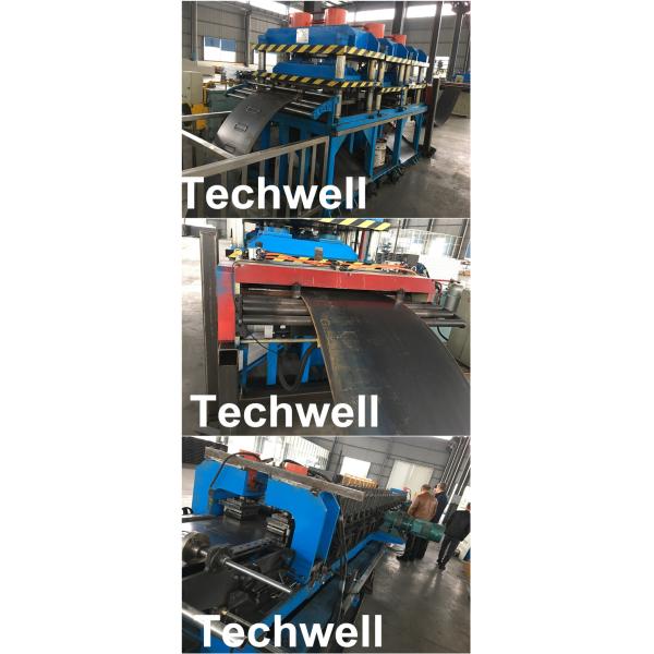 Hydraulic Pre - Punching Ladder Cable Tray Making Machine 0-15m/min