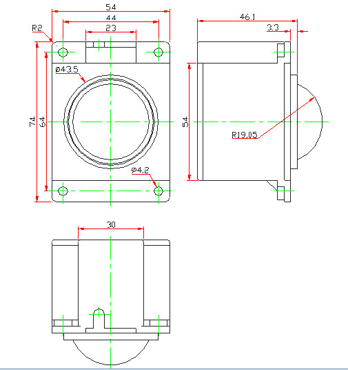 38mm Metal Trackball Pointing Device High Sensitivity For Medical Equipment