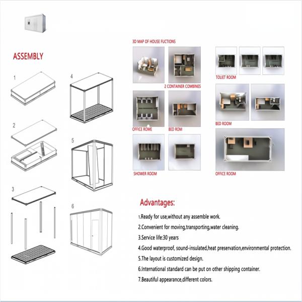 Modern Design Mobile Living Container House with Luxury Insulated Glass Steel Sunrooms