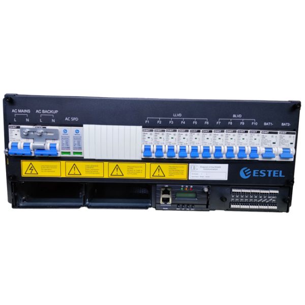 48V 50A Telecom Rectifier System,Modular High-Efficiency DC Power Supply,Input 220V AC,Rack-Mount Design for Network Equipment