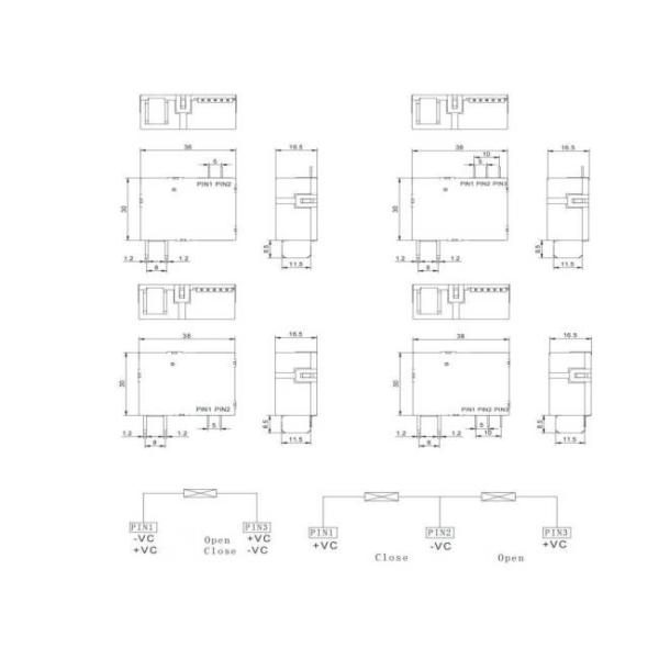 SPST 1 Coil Magnetic Latching Relay 1.5W 12 Volt 90 Amp NBC9-A-1 For Automation
