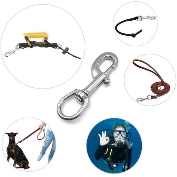 Stainle Steel Swivel Bolt Snap Hook Clip Oval Swivel Spring Snap Hook