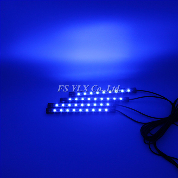 Sound-activated RGB LED strips RGB LED Interior Footwell Lights Strips RGB Atmosphere LED Footwell Lamp Strips