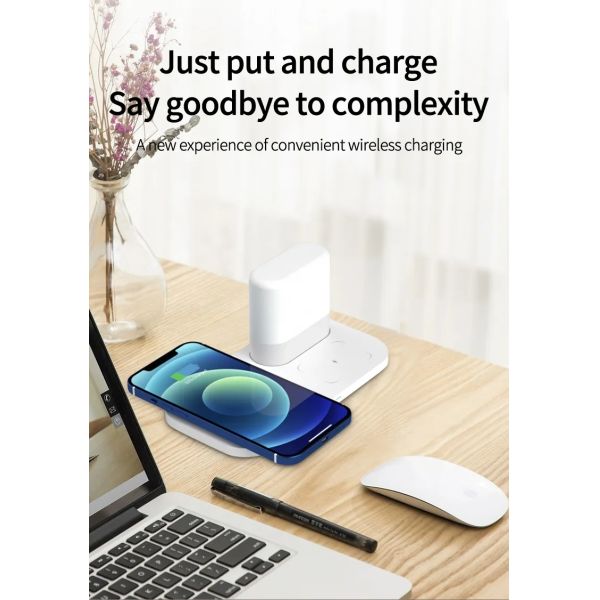Wireless Charger For Mobile Phone Technology Quick Charging 10W Output Power Integrated Lamp