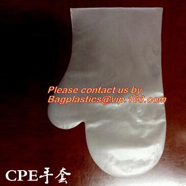 Quality Wholesale gloves transparent plastic glove disposable clear pe medical glove,Food grade Oil resistant Glove PE CPE Dispo for sale