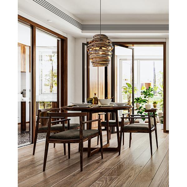 Vintage Spiral Rattan Pendant Lights Nordic Retro Bamboo Hanging Lamp(WH-WP-75)