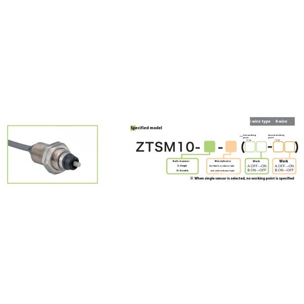Original ZTSM10 Touch Sensor Contact DV5-24v 3mm Normally/closed Probe CNC Machine Limit Switches