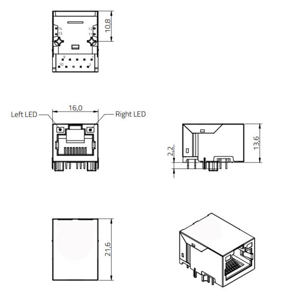 Broadband Access Transformer LAL0390-50 with excellent THD performance