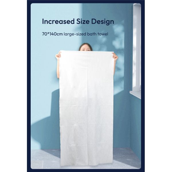 Disposable Bath Towel Soft Texture and Quick Drying Features Suitable for Spas Hotels and Healthcare Services