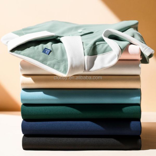 Custom Logo Solid T-Shirt XL Size Short-Sleeved for Polo for Work 100% Polyester Plain Dyed Knitted Corporate Cultural Clothing