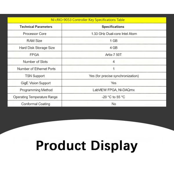 NI-cRIO-9053 786424-01 CompactRIO Controller Slot with 1.33 GHz Dual-Core CPU and 4 GB Storage Electronic Measuring Instrument