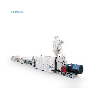 Buy cheap 380V 50HZ 3Ph Automatic HDPE/PP Plastic Pipe Extrusion Line Size 20-110mm product