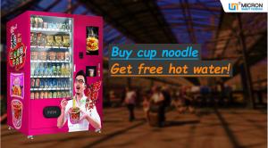 China Large capacity instant noodle vending machine hot water dispenser on sale