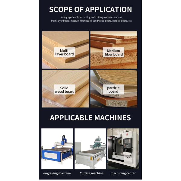 15MM Two Flute Row CNC Router Bit Alloy Hole Opener Woodworking Drill Bits