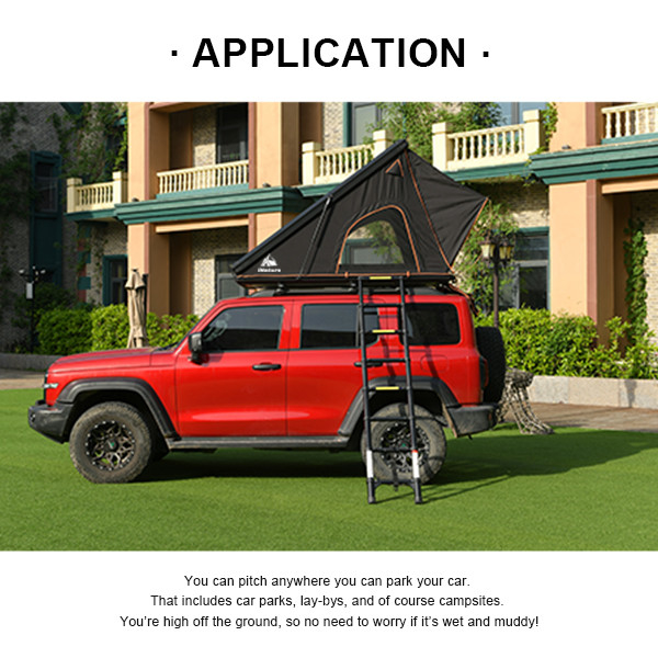 Truck And Pickup Compatible Grade Clamshell Aluminium Roof Tent 2 Person Car Tents Camping Outdoor Roof Top