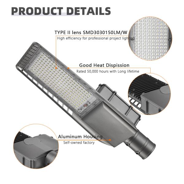 Waterproof IP65 LED Solar Street Lights Auto On Off Smart Photocell Sensor