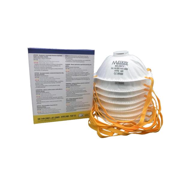 FFP2V Standard Disposable Dust Mask , Single Use Breathing Mask For Dust