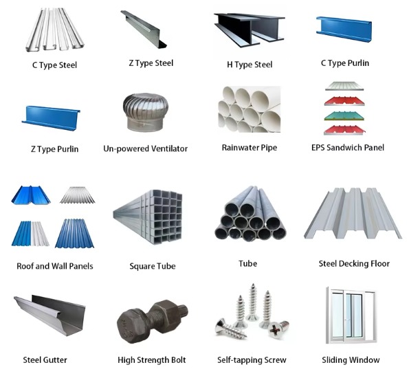 Modular Steel Structure Workshop Custom Steel Building For Heavy Industry Factory Construction Warehouse Use