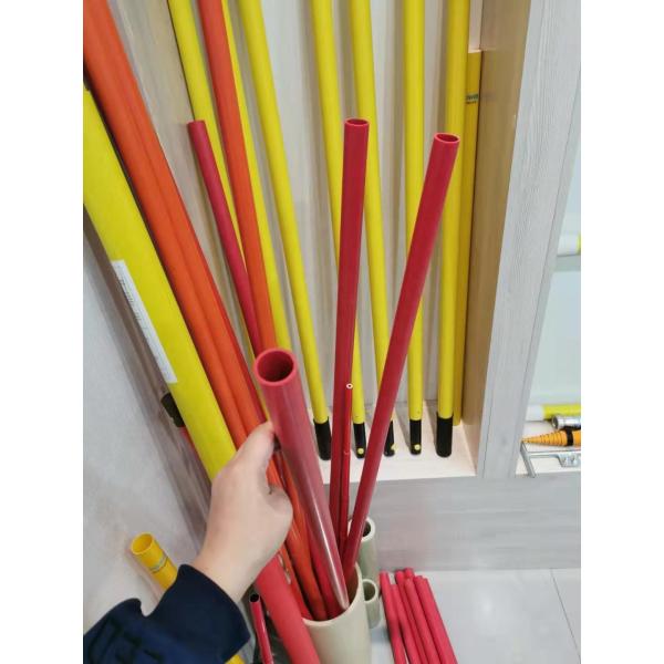 Smooth Surface Fiberglass Hollow Tube For Live Line Tools / Epoxy Fiber Glass Tubing