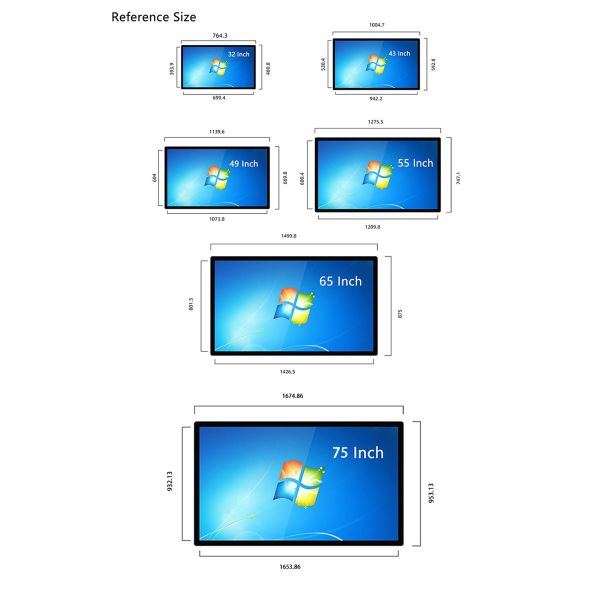 49" Smart Wall Mounted Digital Menu Board Wireless HD Video Advertising Player Restaurant Cafe Shop Display Kiosk