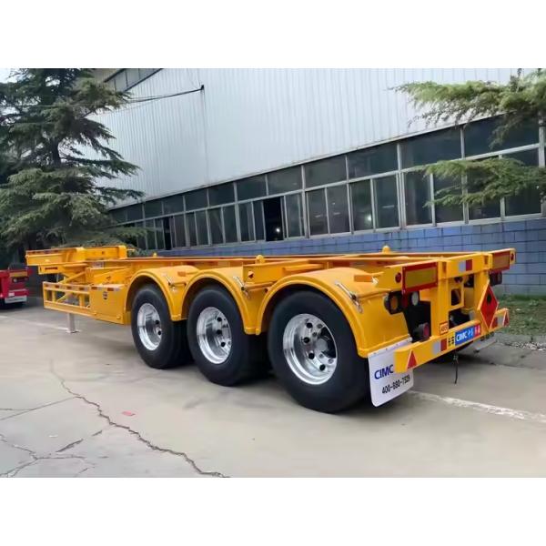CIMC High Tensile Steel 70Tons Loading Capacity 20 or 40inch Skeleton Semi Trailer