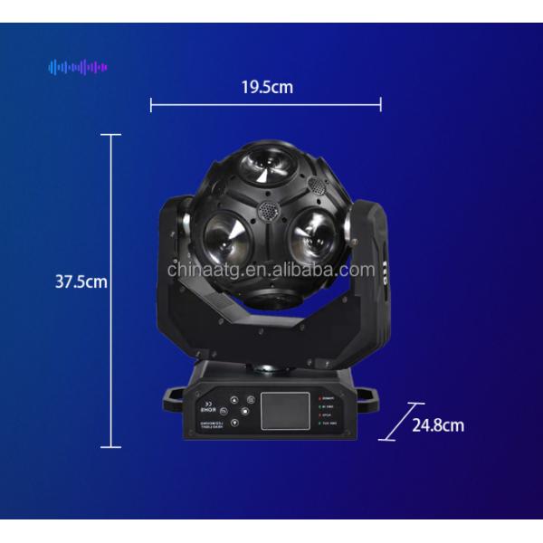 Football LED Moving Head Light 12 10W With RGBW 4 In 1 Control And Self Walking