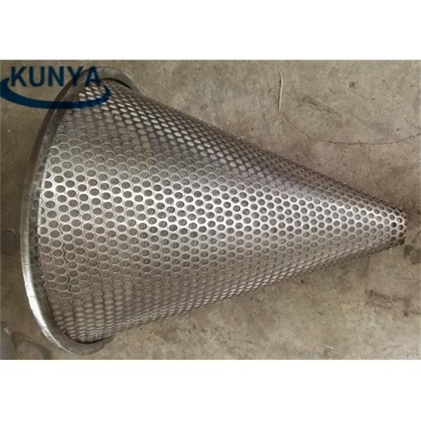Food Grade SUS304 Stainless Steel Cone Filter Square Wire Mesh Cylinder