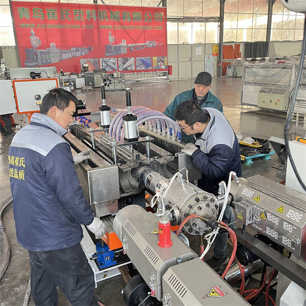 2-6m/Min Double Wall Corrugated Pipe Machine Sewer / Drainage Pipe Extruder Machine