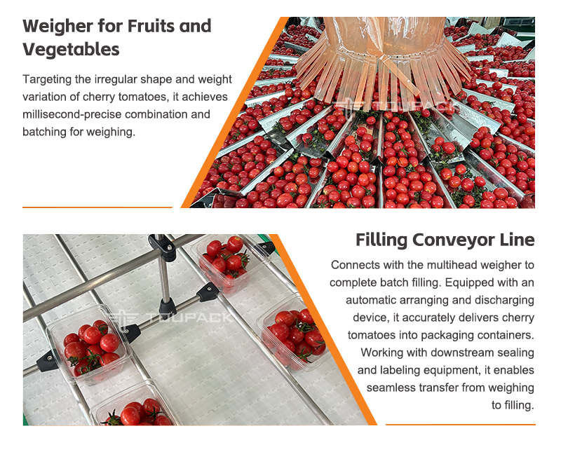 Fruit Tray Sealing Packaging Line | With Automatic Tray Denester & Fruit Linear Weigher