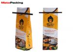 Coffee Back Sealed Side Gusset Bag Matte Foil Laminated With Tin Tie Value