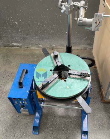 Pipe Flange Welding Positioner 50kg, Benchtop Rotary Table for Robot Welding