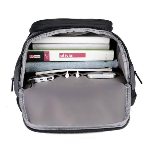 No Logo Ready Goods Black Laptop Backpack Complicate And Luxury Backpack