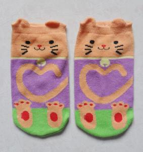 Buy cheap Soft thermal knitted children/Kid′s 3D 100% cute cotton Socks product