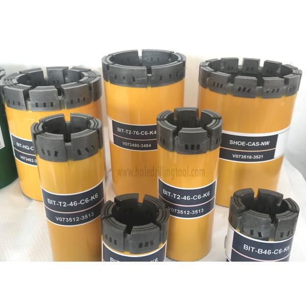 Durable Core Cutting Drill Bits T Series Double Tube For Geological Exploration