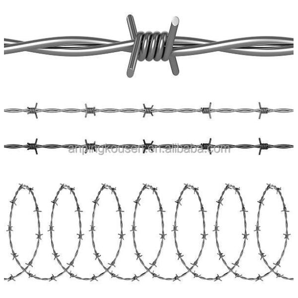 20m/25m/30m/50m Galvanised Steel Razor Barbed Wire Security Fencing Concertina Wire