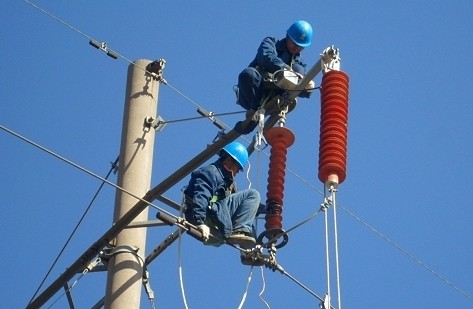 132KV High Voltage Substation Surge Arresters , Polymeric Lightning Protector
