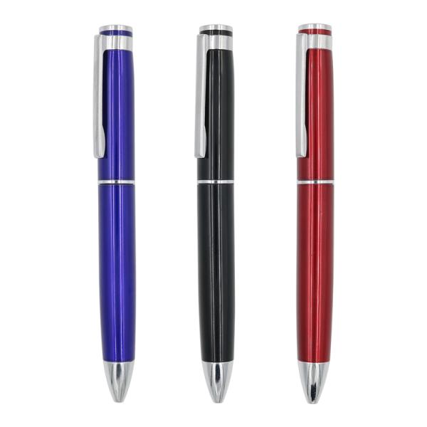 Metal Thick Barrel Ballpoint Pen Customized Logo 1.0mm Twist Type Business Ball Pen