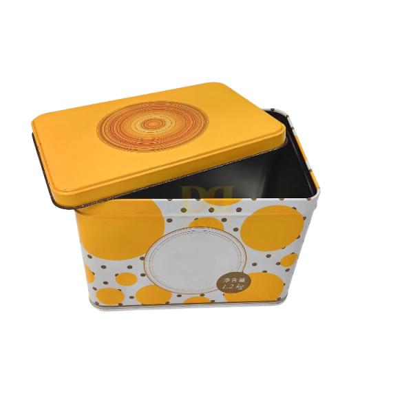 DADI Rectangular Biscuit Tin Box Recyclable Ombre Printed Packaging Tin Containers