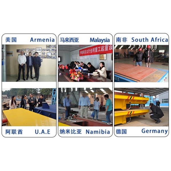 High Maneuverability 50 Tons Automatic Transfer Trolley For Marble Slab Transport