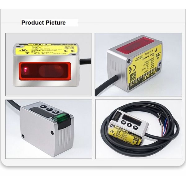 Square Compact Intelligent High Speed Laser Displacement Sensor Multi Function