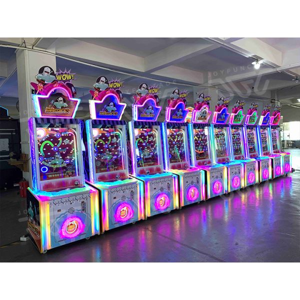 Rescue ET arcade machine front view showing space-themed design and control panel