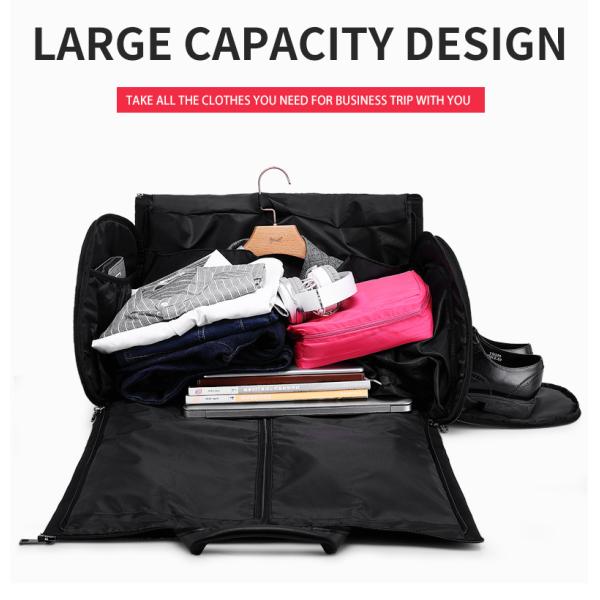 Wholesale Multifunction Waterproof men business Travel Duffle Custom logo Foldable Suit Cover Garment Bag