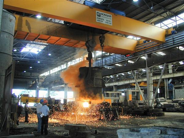 Yuantai QE model Double trolley overhead cranes with double hook lifting tool
