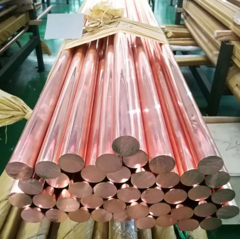 Bright Copper Bar – 99.9% Pure Red Copper Rod (Round Bar & Customized Shapes)