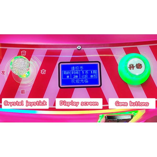 Pink Customized Mini Claws In Various Colors Coin-operated Plush Toy Arcade Game