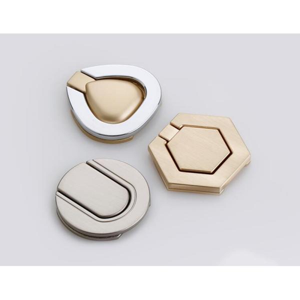 Brush Brass Hidden Drawer Pulls Kitchen Cabinet Knobs / Closet Square ring Pulls Furniture Fittings