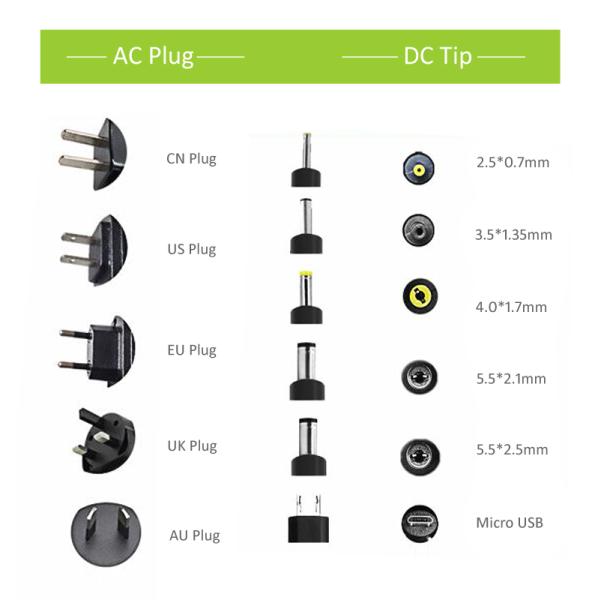 UK US AU Plug LED Driver Adapter 12v 1.5 AMP Industrial Automation