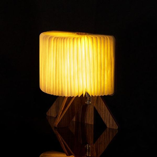 Creative Rechargeable Bedside LED Origami Table Lamp 3D For Indoor Reading