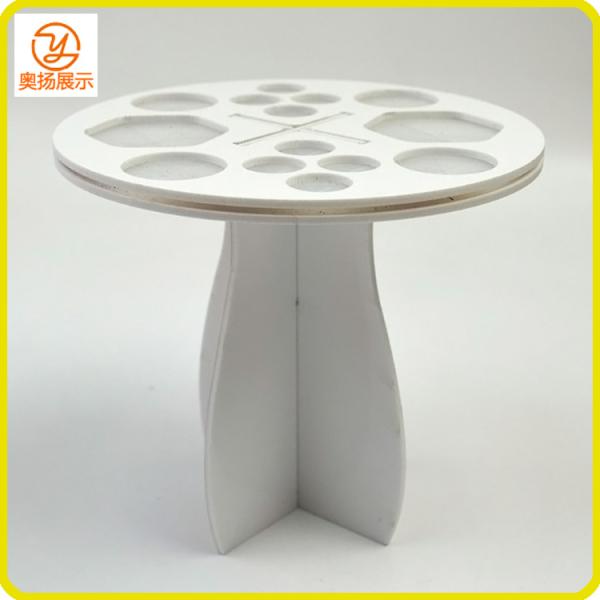 28 holes red rectangle acrylic brush dryer for makeup brush drying
